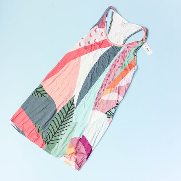 Soma Other - NWT Soma Cool Nights Sleep Tank Nightgown Womens Small Abstract Jersey